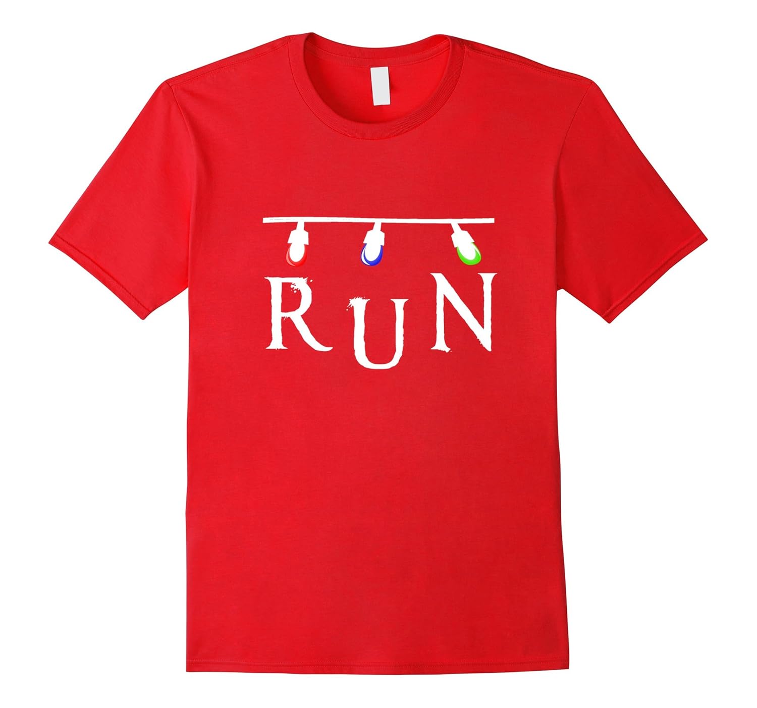 Run! Strange Christmas Lights T-Shirt - TV Show Shirts-Rose