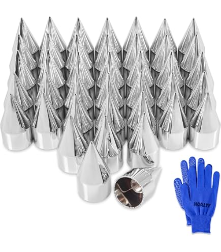 Amazon.com: United Pacific 10351CB Chrome Push-on Spike Hubcap Nut