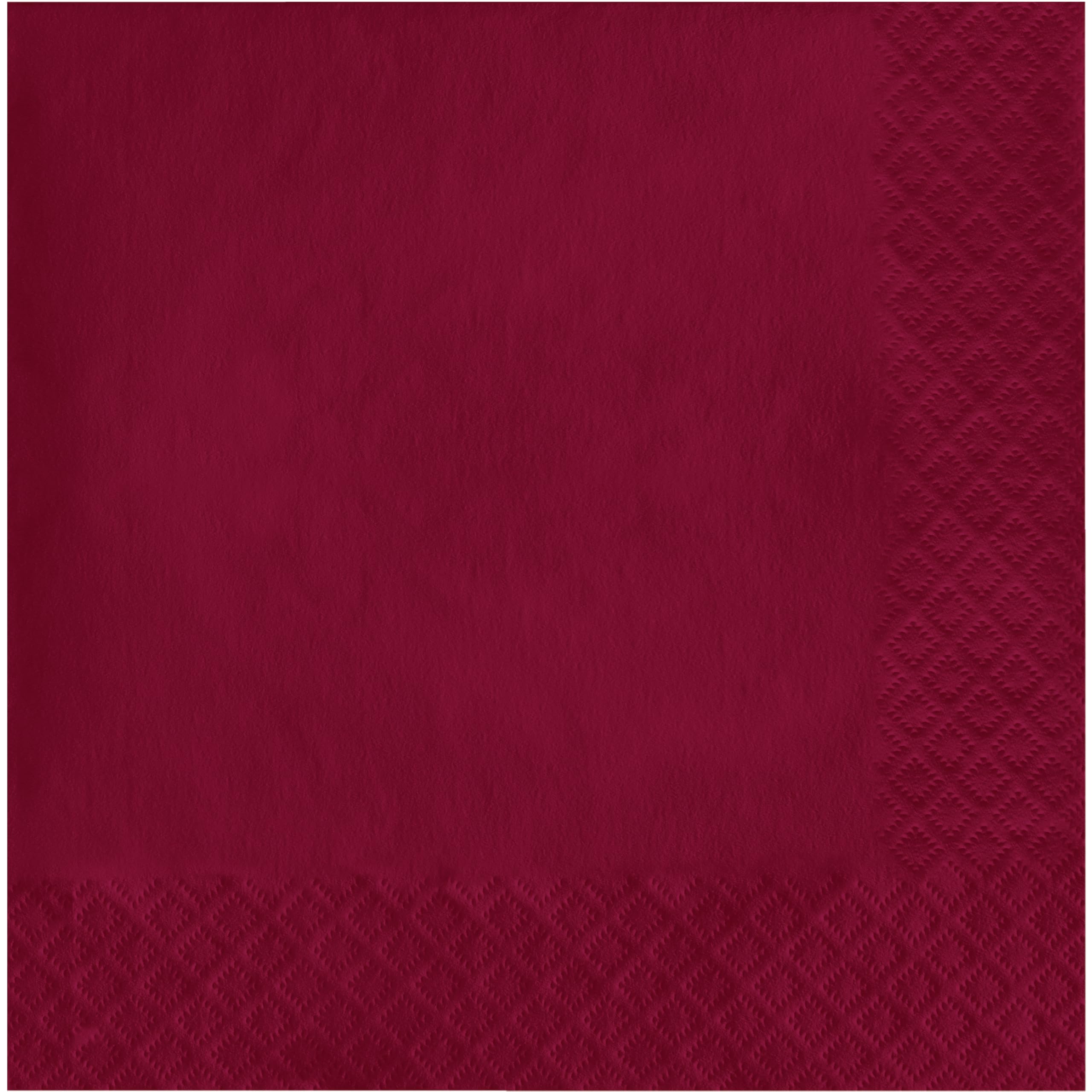 Creative Converting Touch of Color 2-Ply 50 Count Paper Lunch Napkins, Burgundy