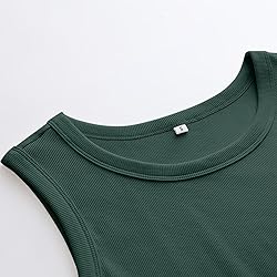 ANRABESS Womens Sleeveless High Neck Tank Tops