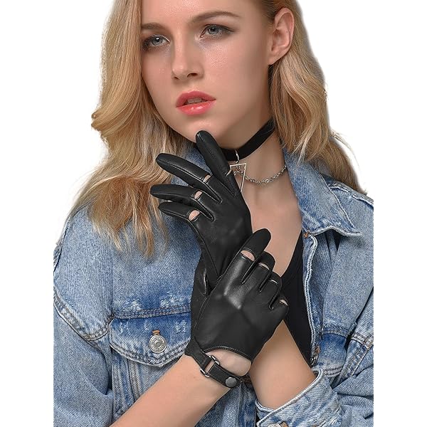 Fingerless Gloves Punk Women Long Fingerless Hand Sleeves Arm