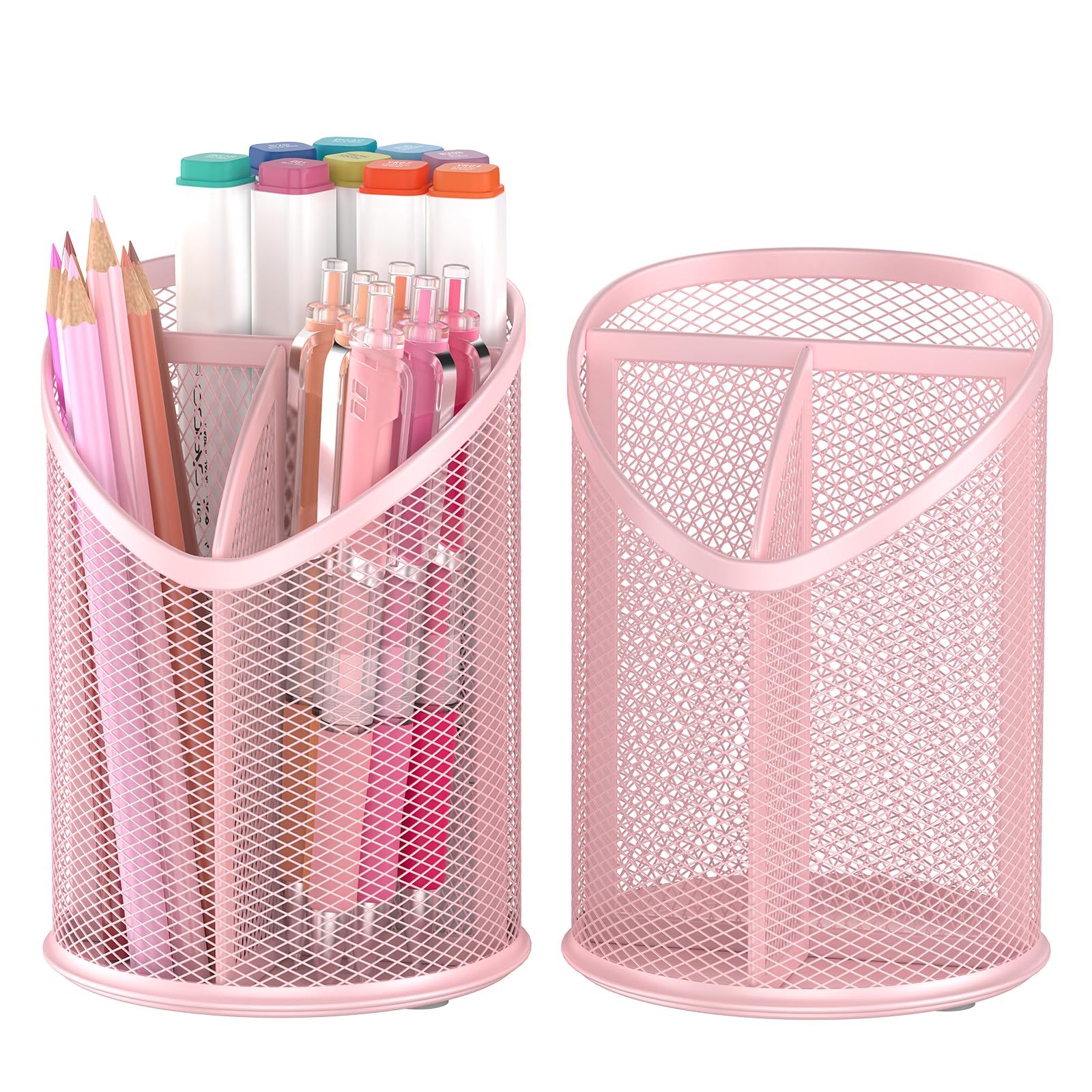 Photo 1 of Delifox 2 Pack Pen Holder Pen Organizer (Pink)