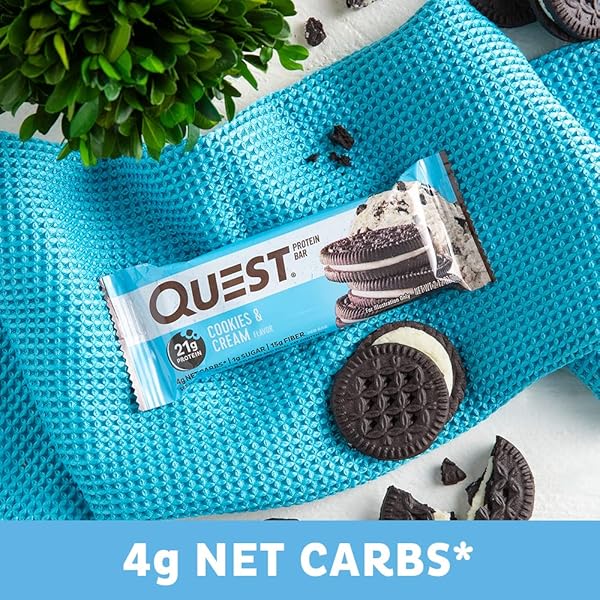 QUEST NUTRITION PROTEIN BAR, CRISPY COOKIES & CREAM, 1.83 OZ (1 COUNT)
