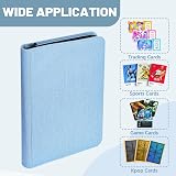 Lictin Trading Card Album 504 Pockets Leather Zip Page Binder Blue view 6