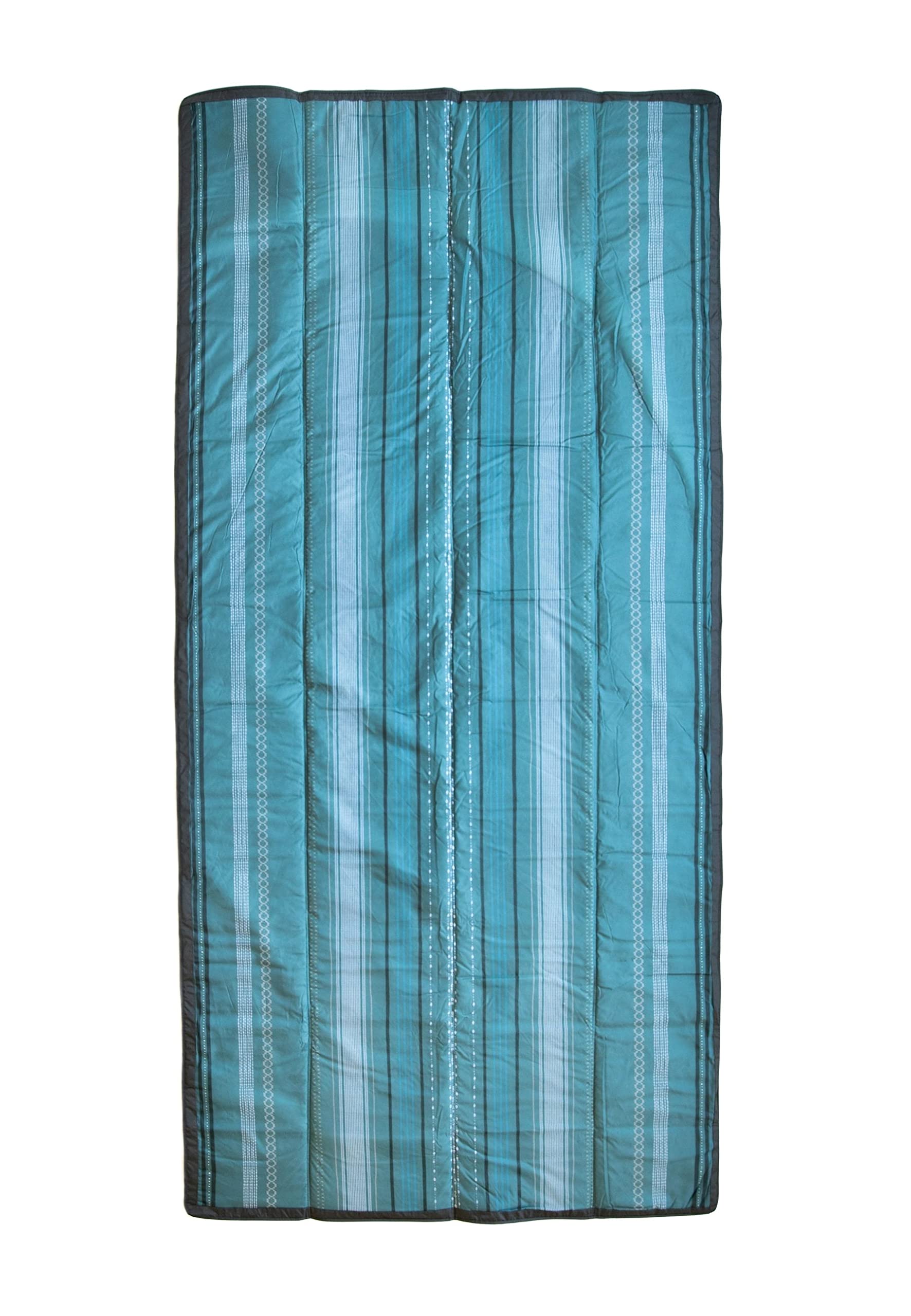 Photo 1 of Little Unicorn 5'x10' XL Outdoor Family Picnic & Beach Blanket | Durable & Water-Resistant Fabric | Compact Fold & Easily Wipes Clean | Zipper Pocket (Shoreline Stripe)