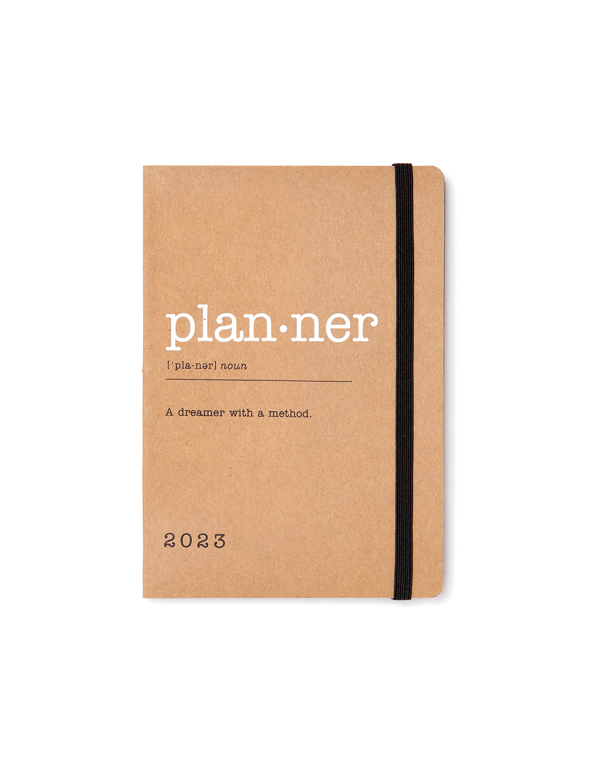 Letts of London Eco Writers Words A6 week to view 2023 diary - kraft, 23-082288, Brown