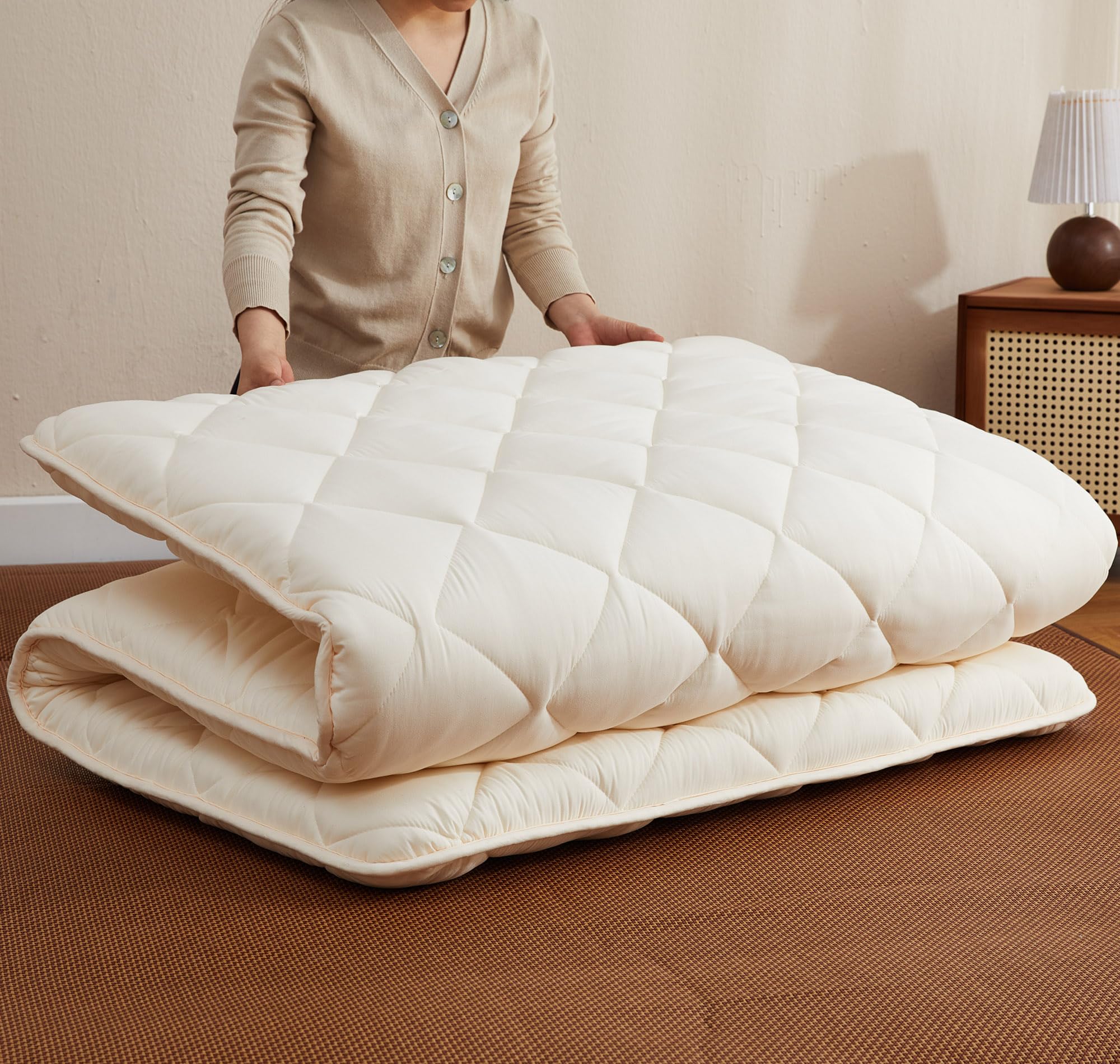 Aircliff Japanese Floor Futon Mattress, Tatami Mat