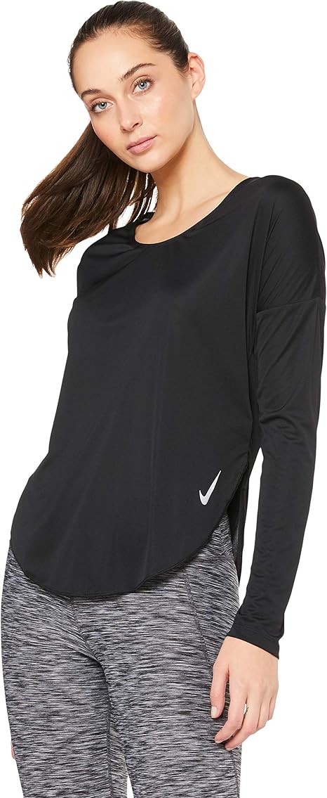 nike city sleek long sleeve running top