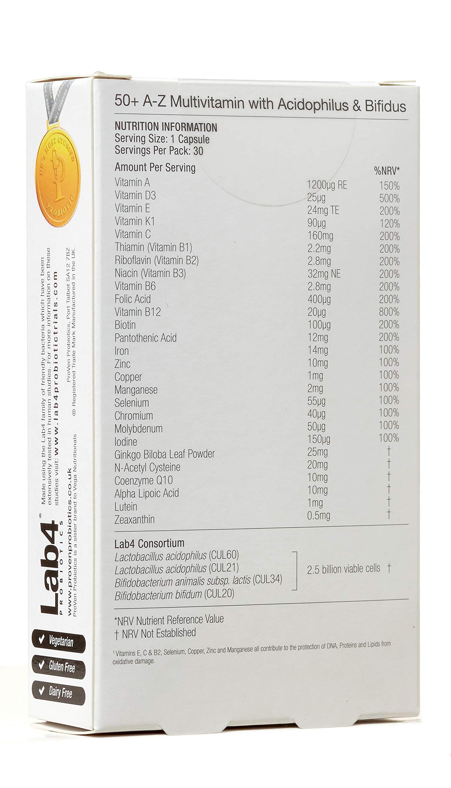 Mua 50+ A-Z Multivitamins and Bifidus Capsules - Pack of 30s trên ...