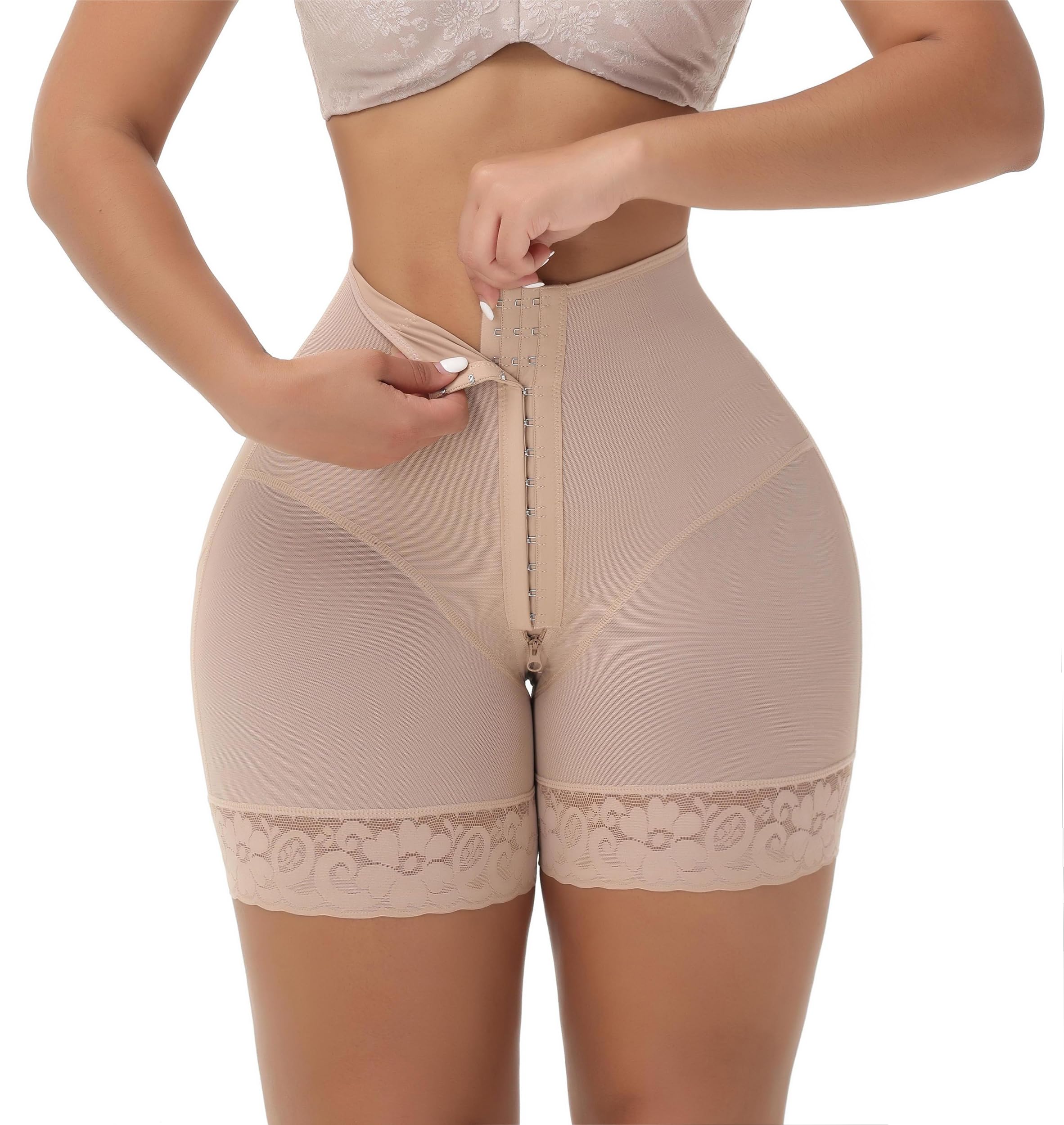 Photo 1 of SHAPSHE Butt Lifting Shapewear Booty Lifting Panties Girdles for Women Body Shaper Shorts Levanta Gluteos Colombianos Compression Shorts for Women Tan