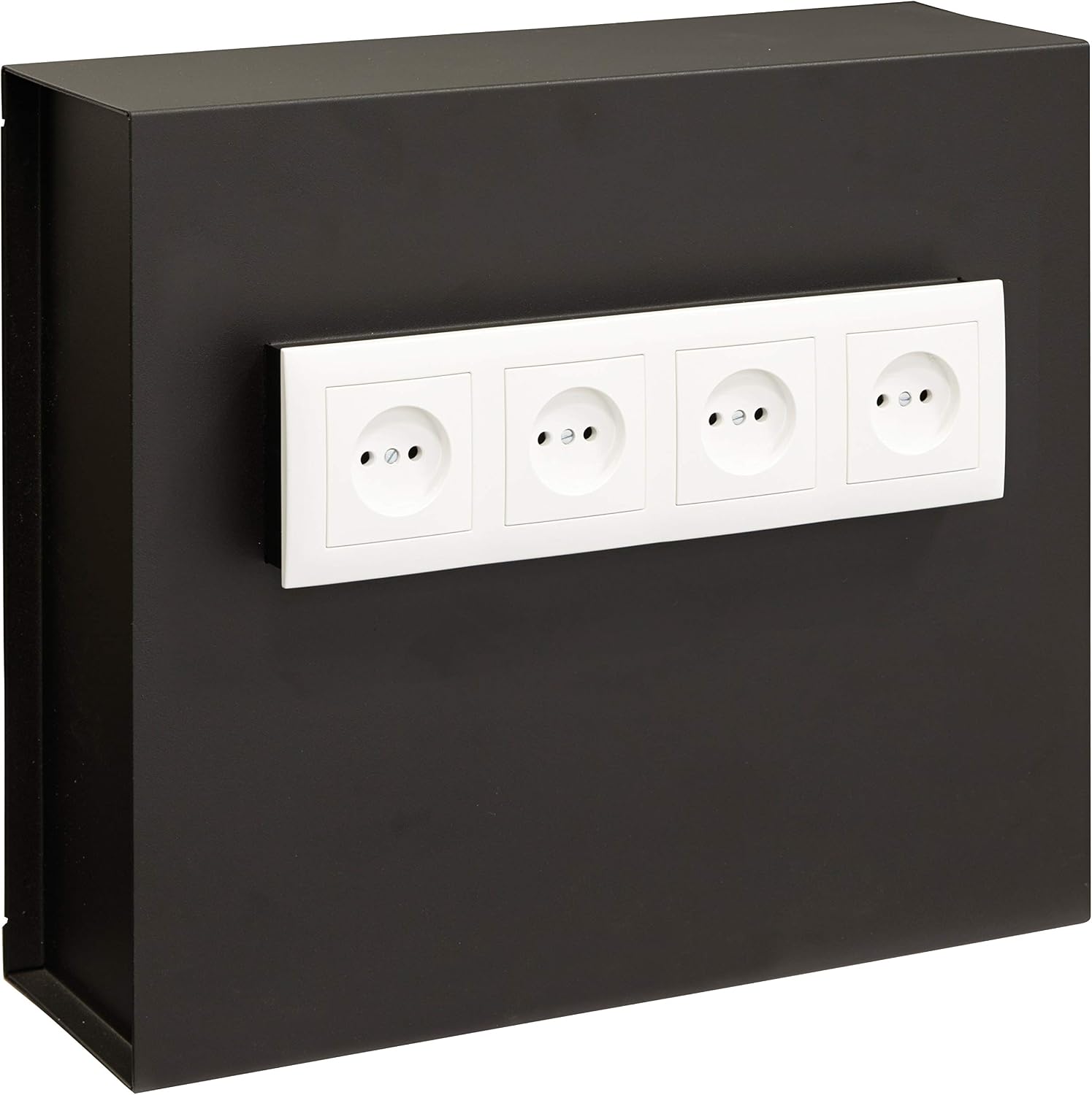 Arregui Black Camouflaged Safe with Wall Socket Concealment, 35 x 40 x 13 cm