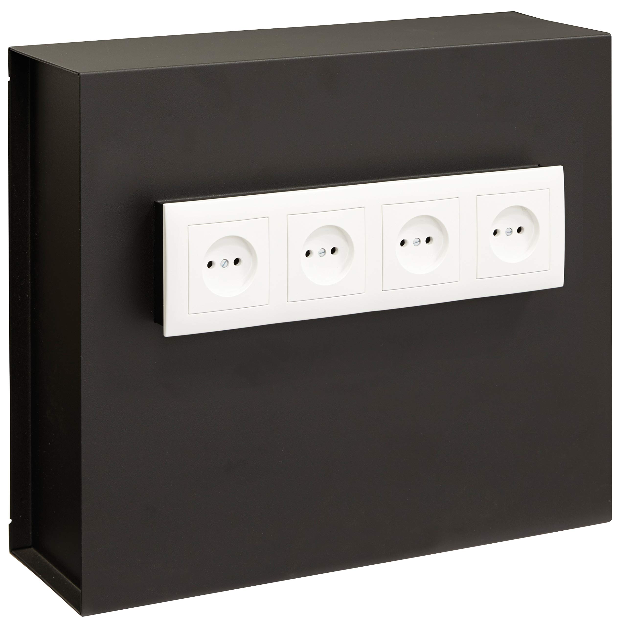 Arregui Black Camouflaged Safe with Wall Socket Concealment