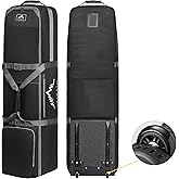 GoHimal Golf Travel Bag with Wheels, 1200D Heavy Duty Oxford Fabric Golf Travel Case for Airlines