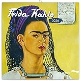 Calendar 2025-2026 Frida Kahlo Art Planner, Inspirational Wall Organizer, 16-Month Hanging Schedule Sep 2025–Dec 2026, 12x12 in