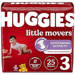 Huggies Size 3 Diapers, Little Movers Baby