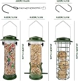 Urban Deco Green 3 Pack Fat Ball Bird Feeder Metal Hanging Station view 2
