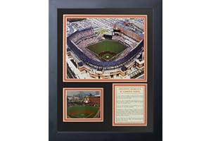 Legends Never Die Baltimore Orioles Camden Yards Framed Photo Collage, 11 by 14-Inch, Black