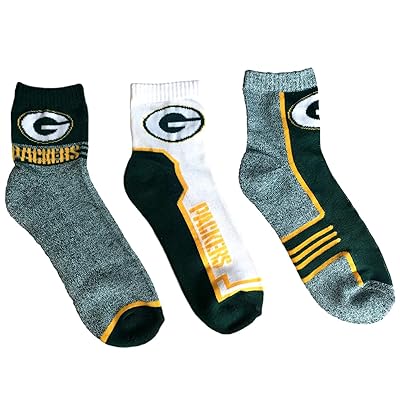 Green Bay Packers Socks Fits Mens Shoe Sizes 7-12 Jamaica | Ubuy