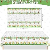 PIXHOTUL Jungle Safari Tablecloths 4 Pack 130 x 220cm Plastic Kids Party view 2