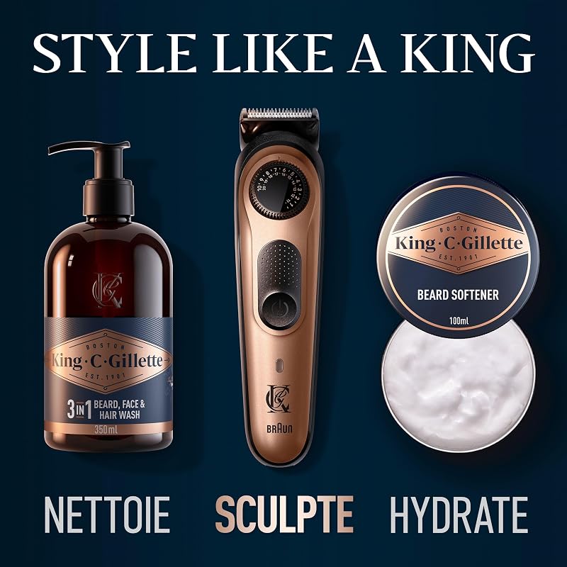 Tondeuse Barbe Homme Pro, Electrique, Multicolore