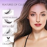 Ocean Pearl Cluster Lashes 72 Pcs DIY Lashes 10-16mm Soft Natural False view 7