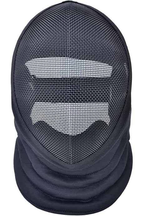 CE350N Fechtmaske Mit Metallgeflecht & Wasserdichtem Futter – Verdickte Lätzchen, Blendfrei – Leicht & Bequem
