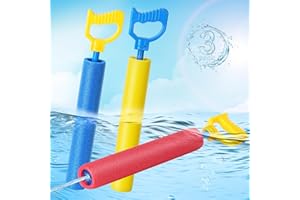 LQYOYZ Water Guns, 3 Pack Water Squirter Gun 40 Ft Range Swimming Pool Toys Beach Backyard Summer Party Outdoor Foam Water Shooter Water Game Toy for Kids Age 3~12 Years Teens Adults