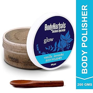 BodyHerbals De-Tan And Glow Body Polisher With Goodness of Lavender, Vanilla, Honey, Grapefruit & Other Pure Herbs. Paraben I SLA Free (200 gms) Beauty, Bath & Shower, Body Scrubs.