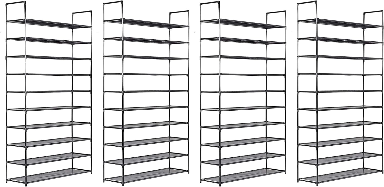 Best Muscle Rack 4-Level Shoe Rack (Black)