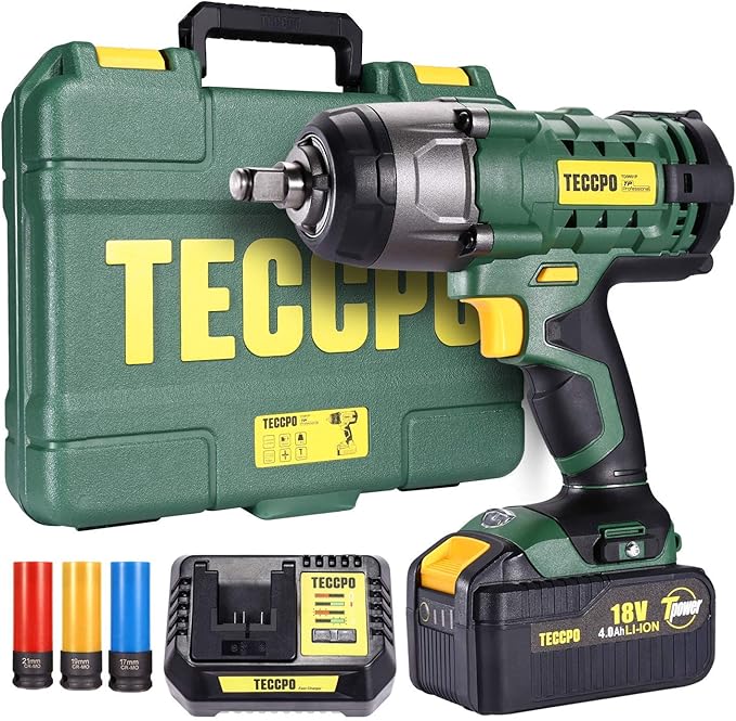 Avvitatore A Impulsi HYCHIKA 18V - 350Nm, Batteria 4.0Ah, Con Chiavi Bussola 17/19/21mm, Per Bulloni E Dadi - Foto 4