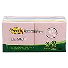 Post-it Greener Notes, 3 in x 3 in, Helsinki Collection, 100 Sheets/Pad, 12 Pads/Pack (654-RP-A)