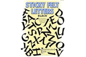Self Adhesive Felt Letter Set - Black