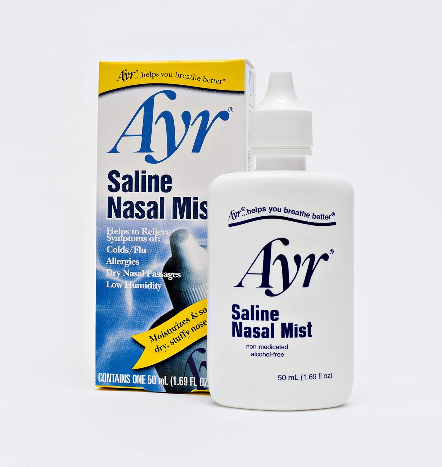 Ayr Saline Nasal Mist Spray, 1.69 Ounce: Prime Pantry