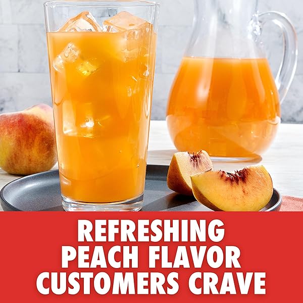 KOOL-AID TWIST PEACH DRINK SWEETENED POWDERED DRINK MIX, 8.6 OUNCE – PACK OF 12