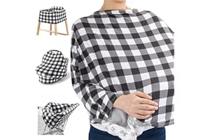 The Peanutshell 6 in 1 Nursing Multi Use Cover - Buffalo Check