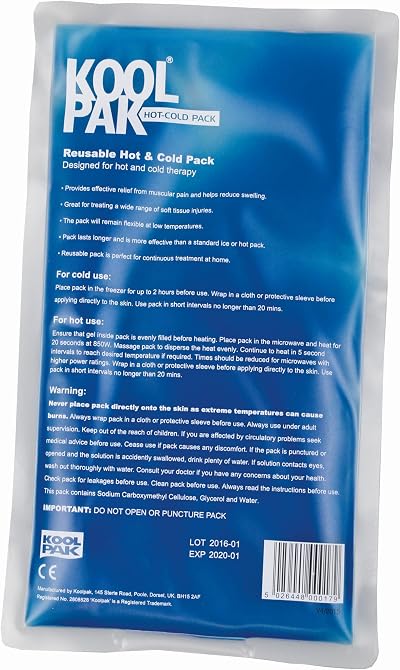 Koolpak Reusable Hot & Cold Gel Pack Large 16 x 28cm Ice Pack