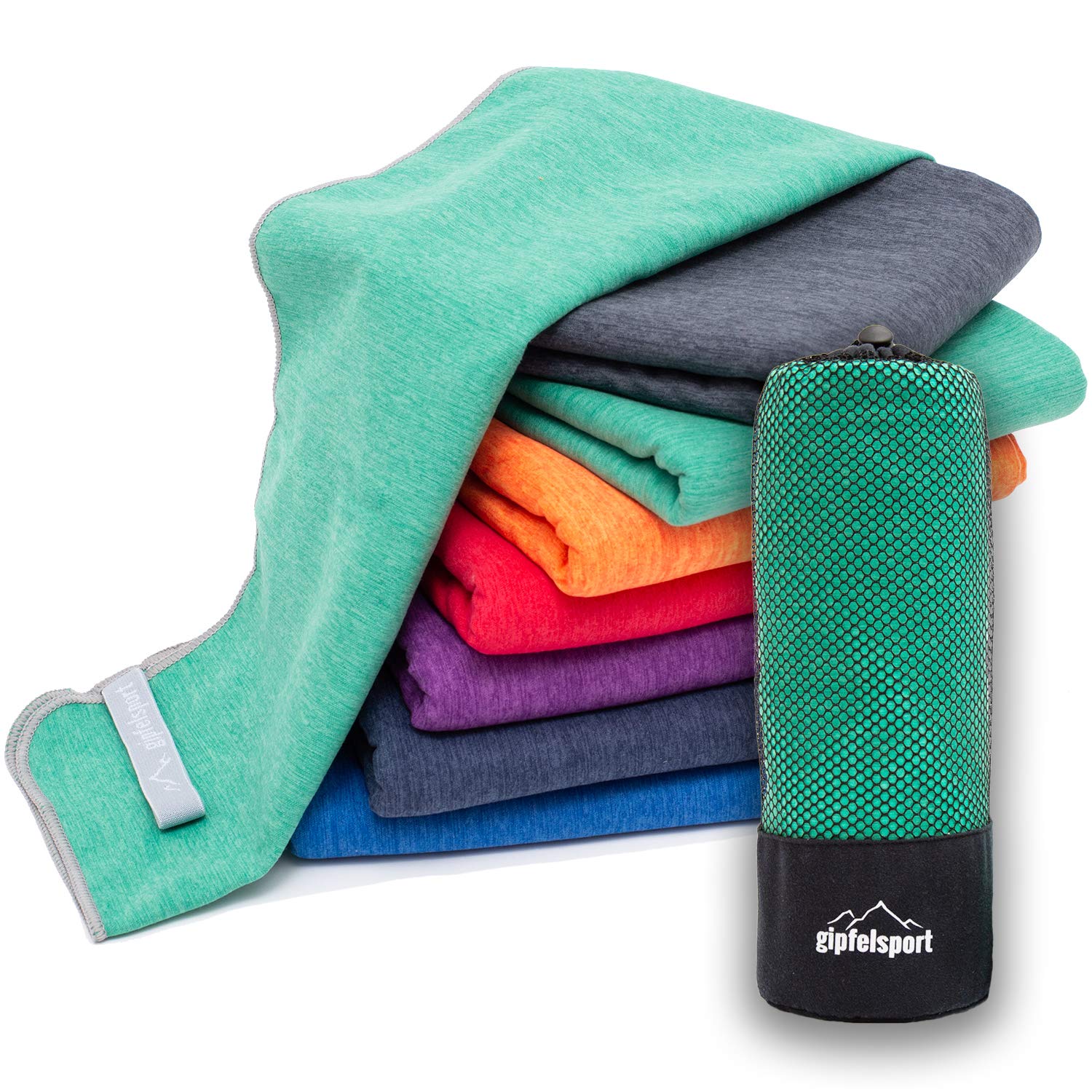 gipfelsport Microfibre Towel | Green | M(110x50cm) — image 1