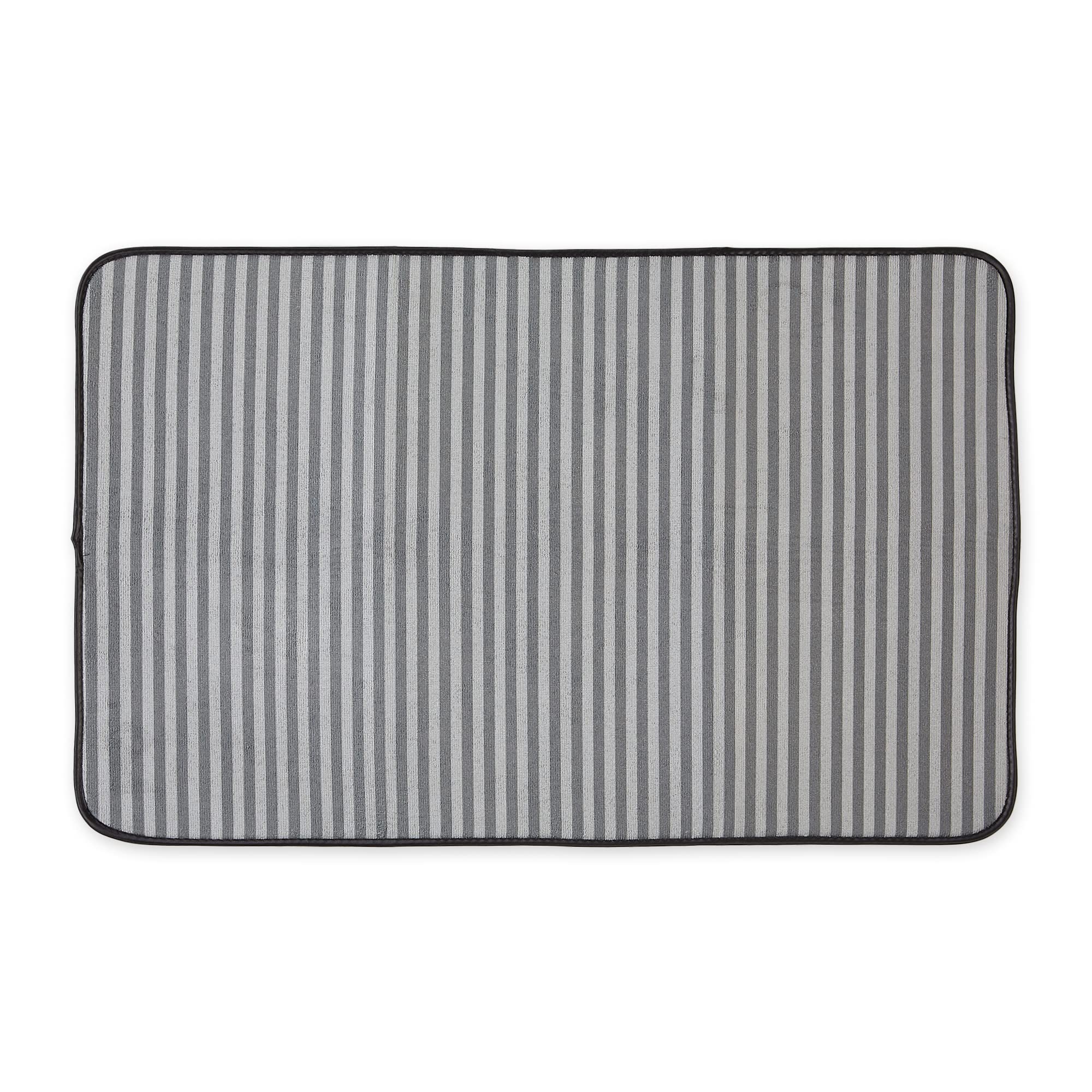 Bone Dry Striped Pet Cage Mat, X-Large - 25 x 39, Gray