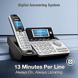 VTech 2-Line Cordless Phone for Small Business or