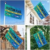 SXLONG Custom Flag Banner 2x3ft/3x5ft/4x6ft Personalised Design view 5