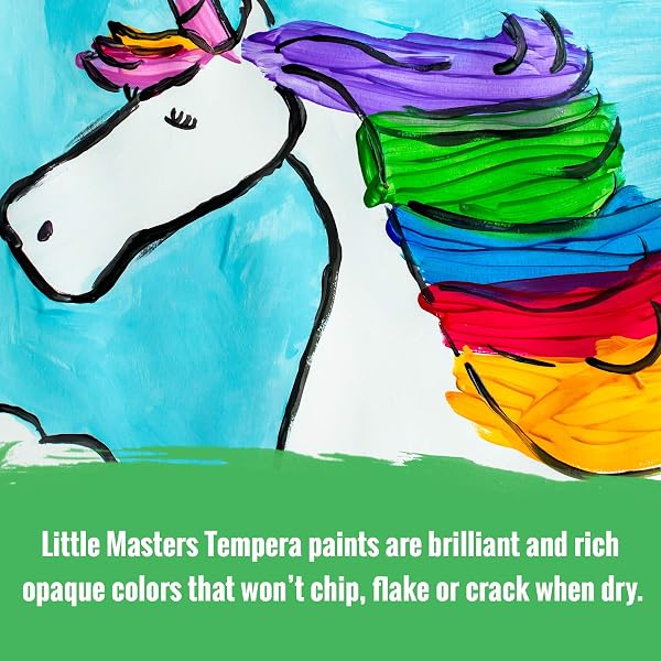 HANDY ART LITTLE MASTERS TEMPERA PAINTS SET, 16 OZ, 1 POUND (PACK OF 6)