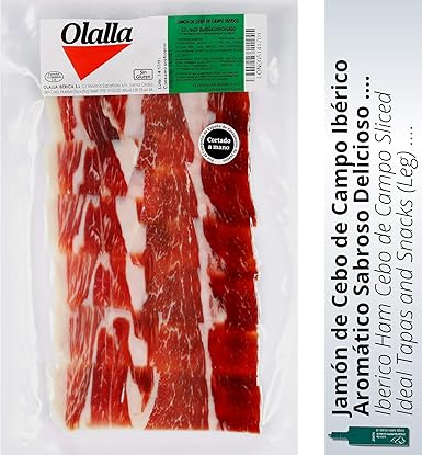 Olalla Jamon Iberico de Cebo de Campo Iberico 50% Raza Iberica - 100 gr: Amazon.es: Alimentación y bebidas