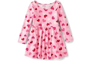 The Children's Place Girls and Toddler Skater Dress, Long Sleeve