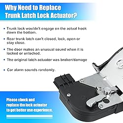 X AUTOHAUX Trunk Latch Lock Actuator 81230-2V000