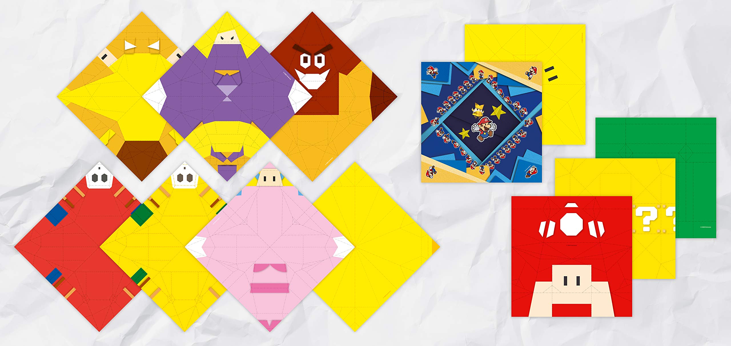 Paper Mario - Set aus Origami Papier