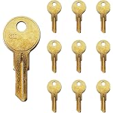 Summit Doorware Y11 Key Blanks 10 Pack, Premium Brass Uncut Blank Keys | Compatible with Yale Y11 and O1122 Locks, Durable Locksmith for Key Cutting, Home, Office, Commercial &amp; Professional Use