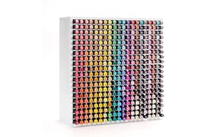 SANFURNEY 400 Slots Marker Organizer for Desk, Stackable Alcohol Marker Storage Rack, Pen Color Pencil Holder, Art Supply Organizer for Home Office Classroom