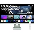 LG 27SR50F-G Smart Monitor 27-Inch FHD (1920x1080) IPS Display, webOS 23, HDR 10, x2 Built-in Speakers, AirPlay 2, Screen Share, Bluetooth, ThinQ App, Remote Control, Green