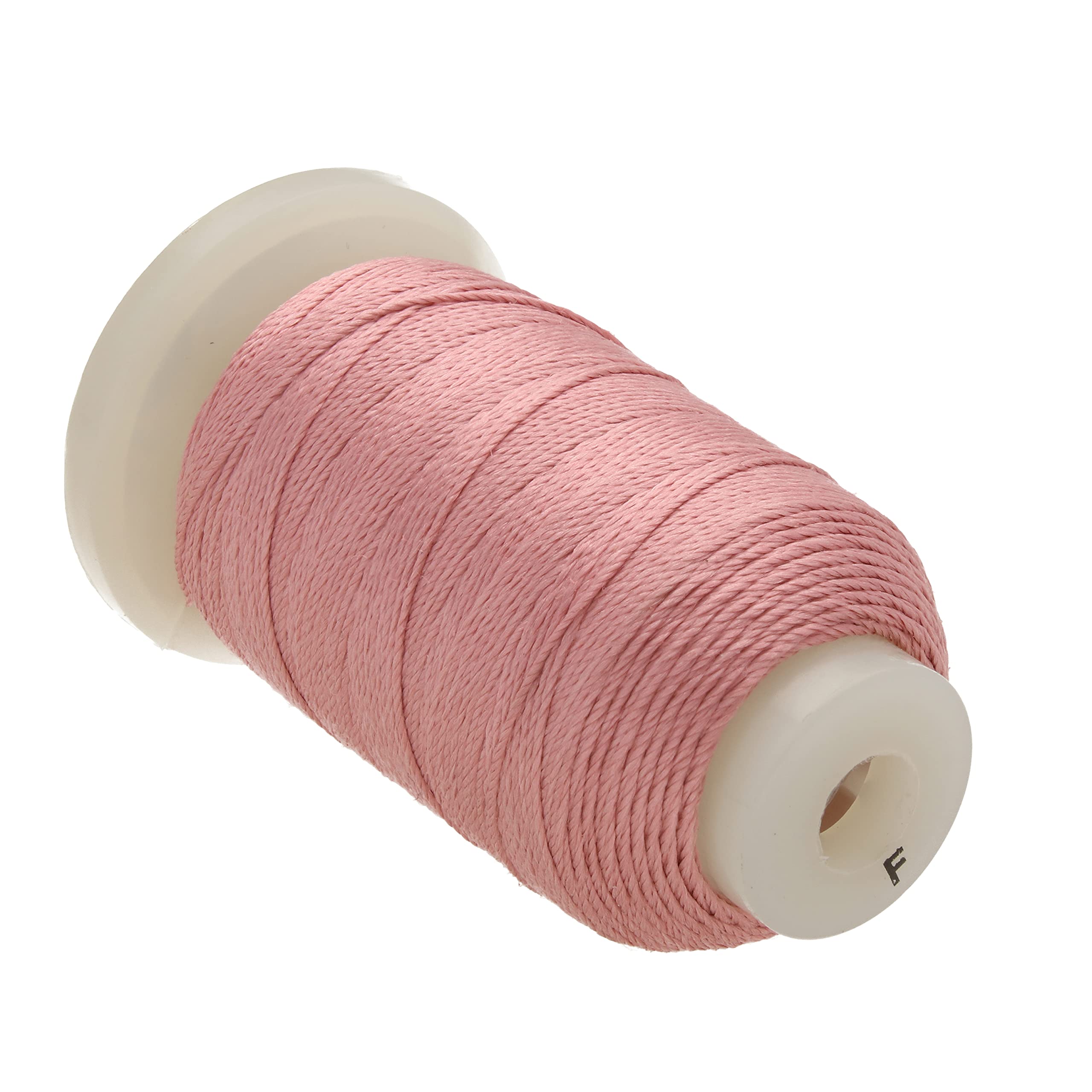 The Beadsmith Pure Silk Cord โ Raspberry Cream, Size F (0.348 mm/0.0137โ), 140 Yards (420 ft), 1/2-Ounce Spool โ image 1