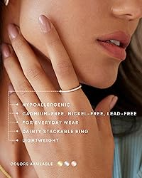 PAVOI Rhodium Plated 925 Sterling Silver Stackable